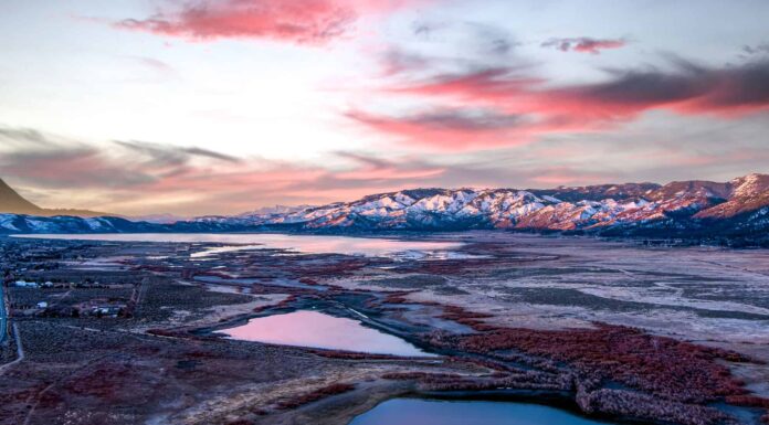 Topaz Lake Nevada, California, USA, Western USA, Lake