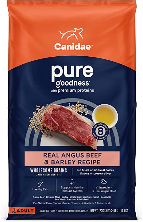 Canidae Pure Limited Ingredient Alimento secco per cani adulti, cereali sani
