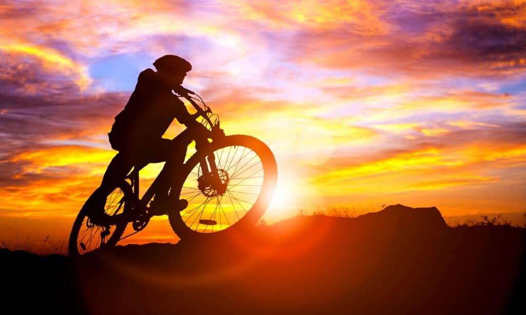 Ciclismo, Mountain bike, Mountain bike, Bicicletta, Tramonto