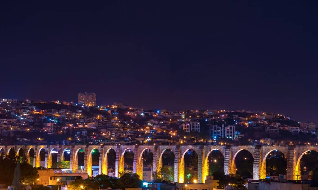 Stato di Queretaro, Città di Queretaro, Messico, Guanajuato, Notte
