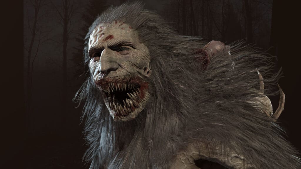 Wendigo ringhiando esponendo i loro denti aguzzi
