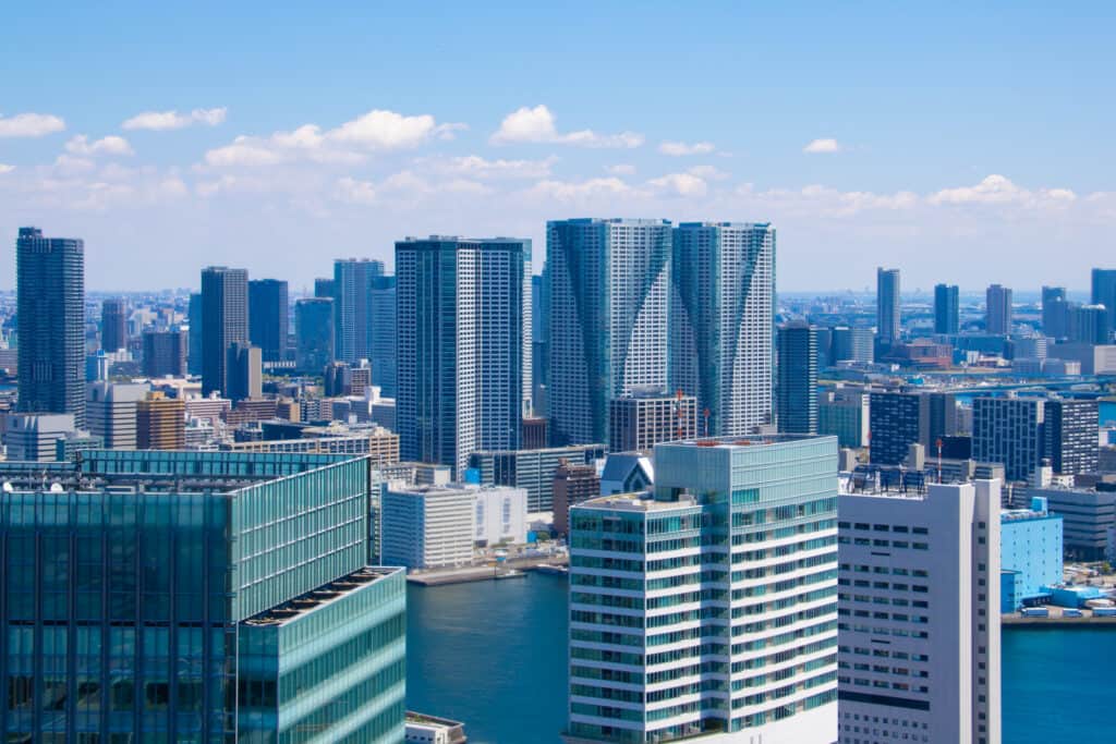 Paesaggio urbano di Hamamatsu-cho, Minato City, Tokyo
