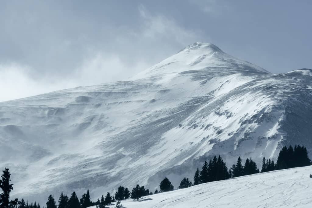 Monte Lincoln in inverno