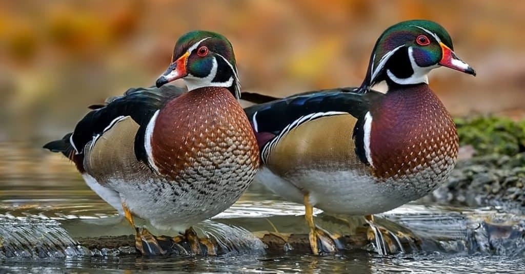 L'anatra di legno o anatra della Carolina è una specie di anatra appollaiata