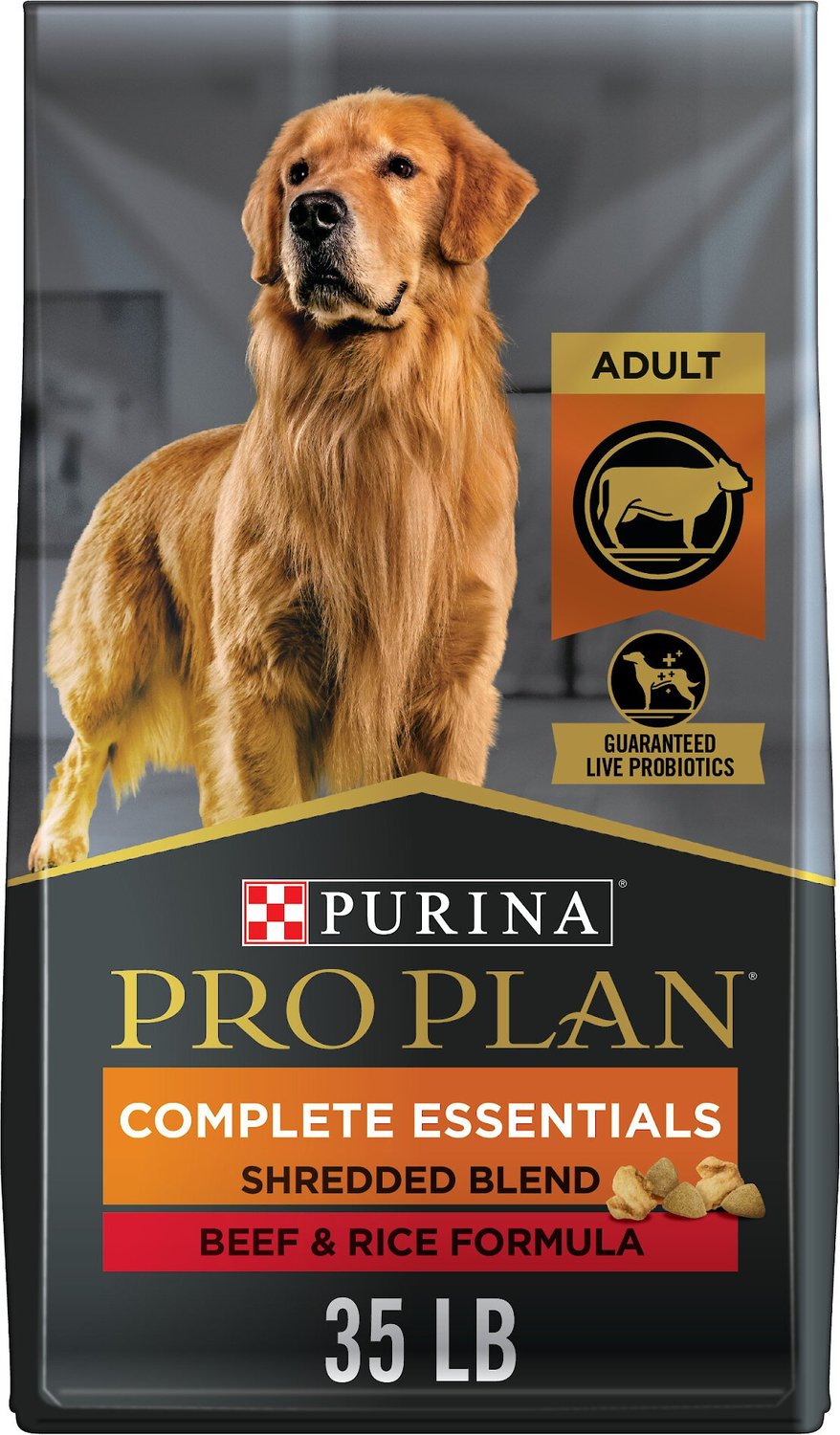 Purina Pro Plan Adult Shredded Blend Manzo & Riso Formula Cibo secco per cani