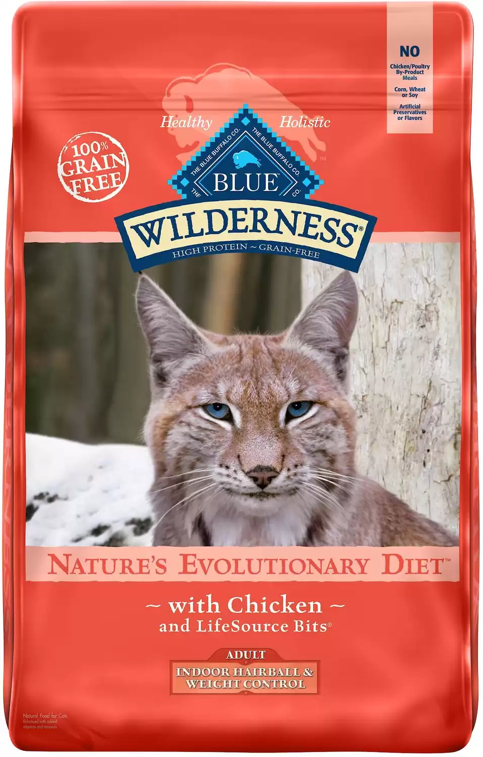 Blue Buffalo Wilderness Indoor Hairball e controllo del peso