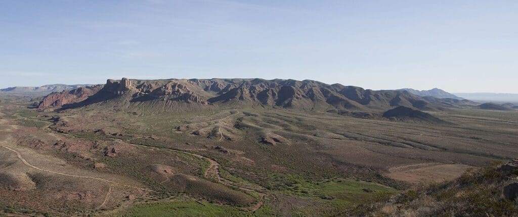 Montagne della spiaggia Texas