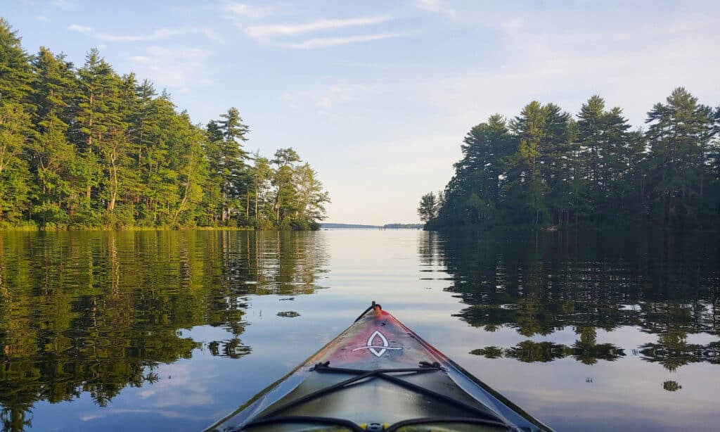 Lago Sebago nel Maine, Nuova Inghilterra