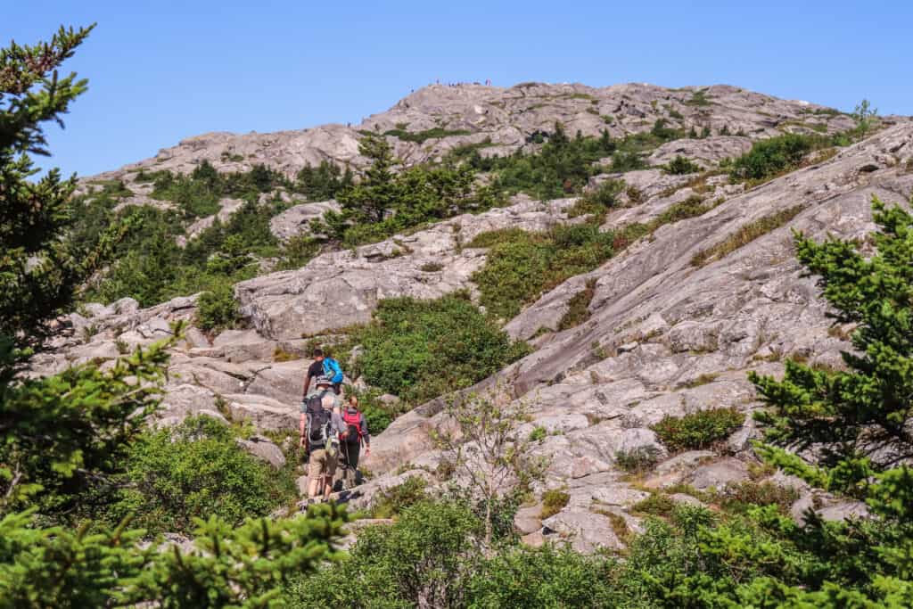 escursionisti sul monte Monadnock