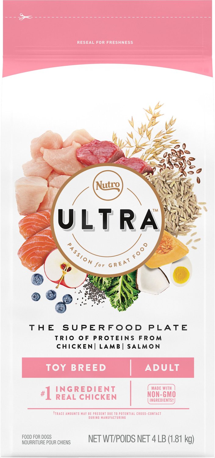 Nutro Ultra Toy Breed Adult Dry Dog Food, sacchetto da 4 libbre