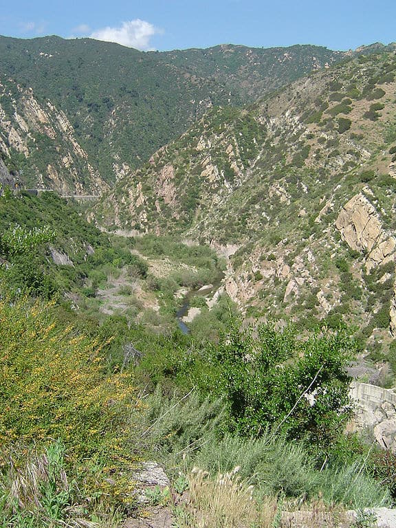 Canyon delle montagne di Santa Monica