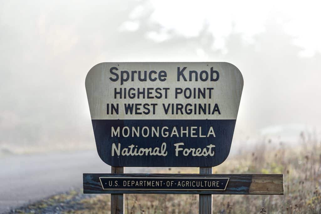 Punto più alto della Virginia Occidentale