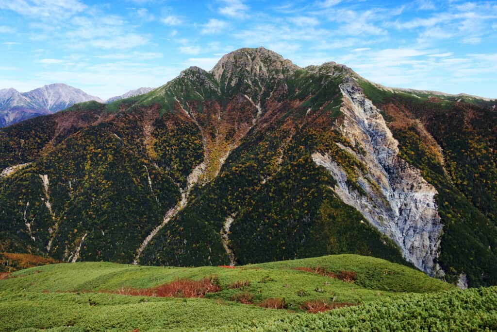 Il monte Shiomi, le Alpi meridionali giapponesi