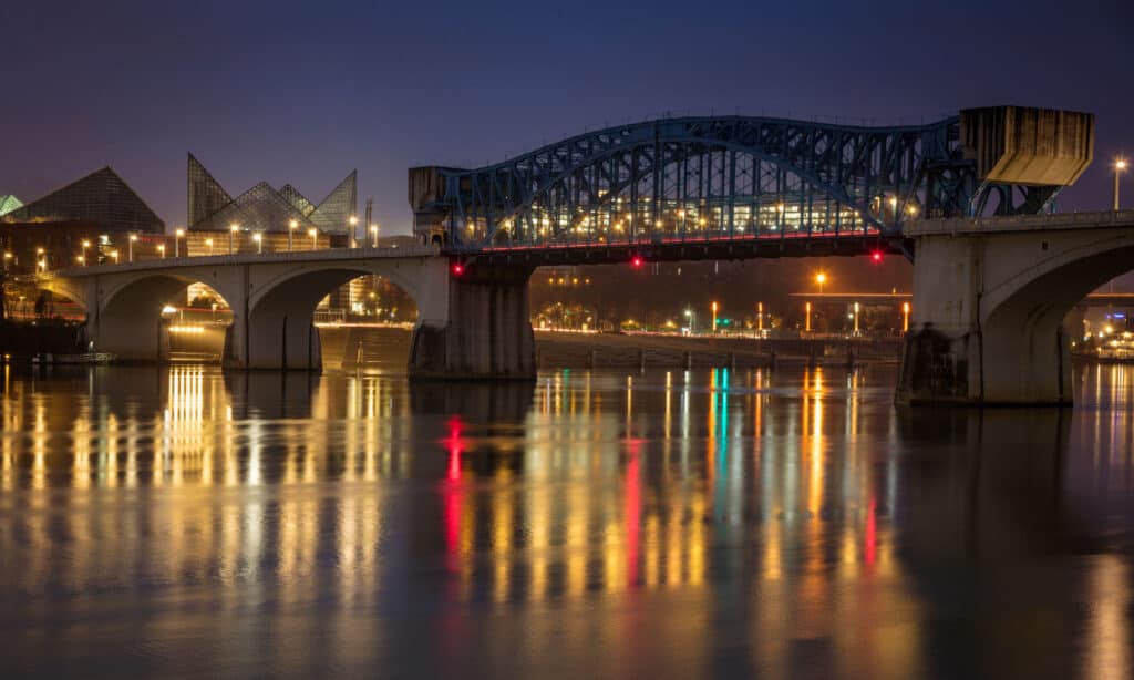 Chattanooga, Nord America, Tennessee, USA, Notte