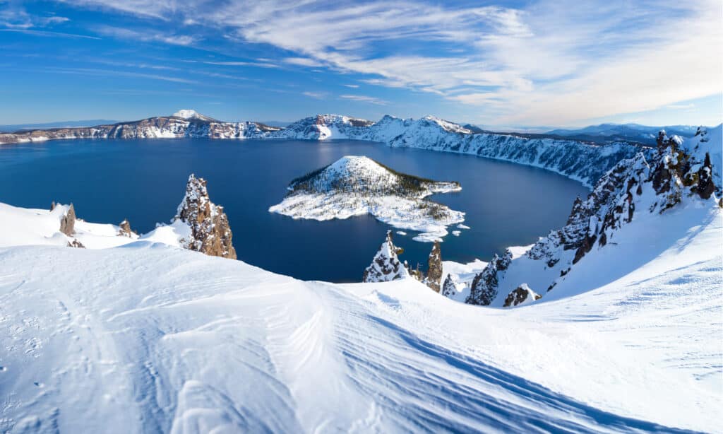 Parco nazionale di Crater Lake - Inverno 