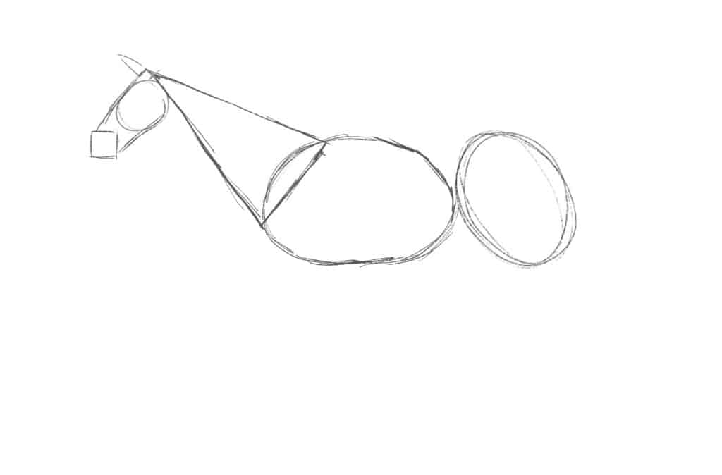 Aggiunta della forma per la testa del cavallo