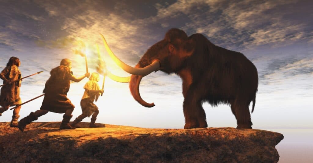 Quanti anni ha il più antico incontro tra neanderthal e mammut preistorico