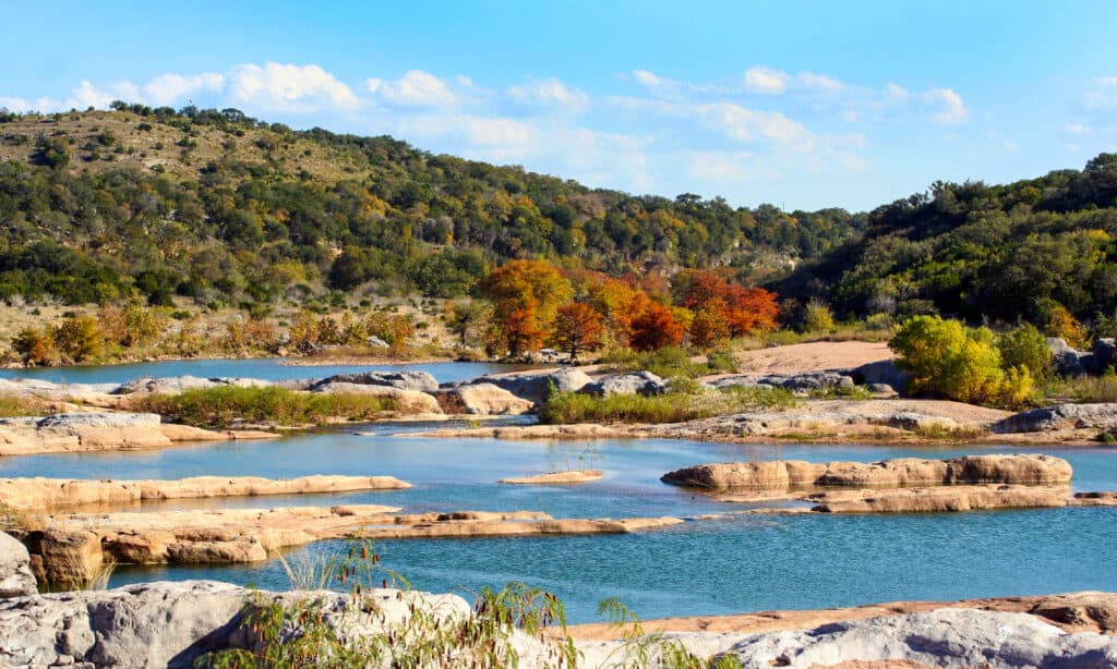 Pedernales fiume Texas 