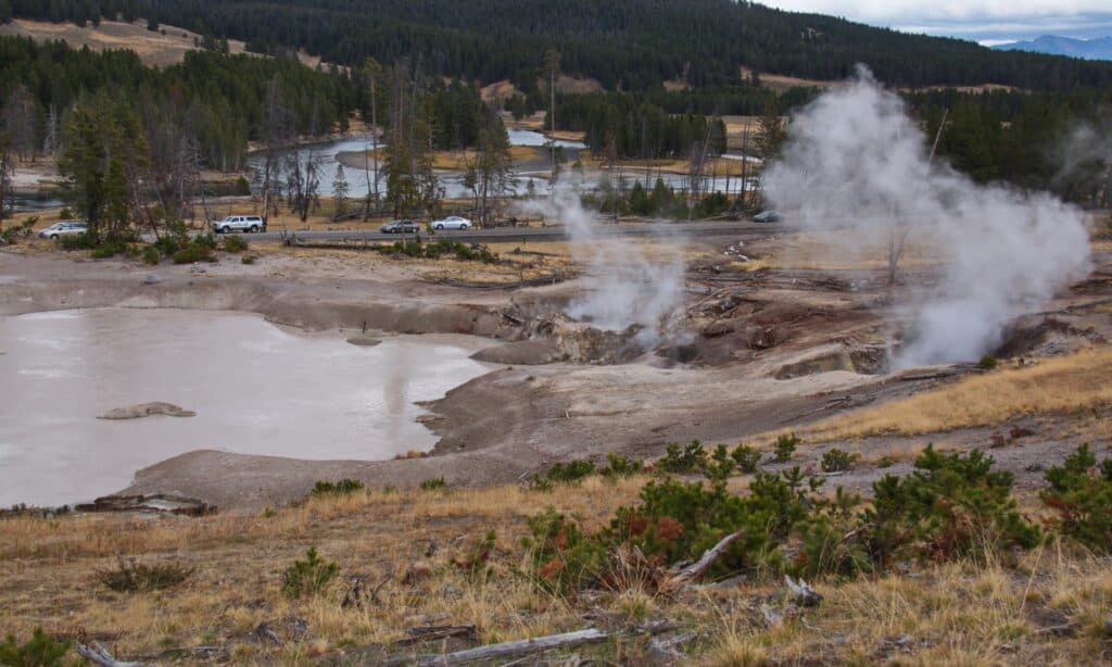 Vulcano di fango di Yellowstone