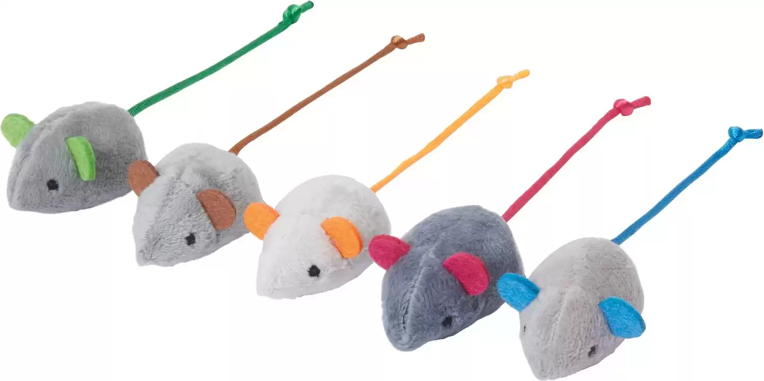 Topi di peluche Frisco con erba gatta