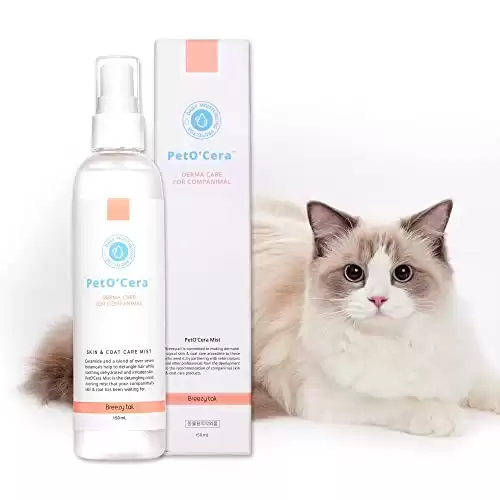 Breezytail PetO'Cera Ceramide Mist Detangler per gatti
