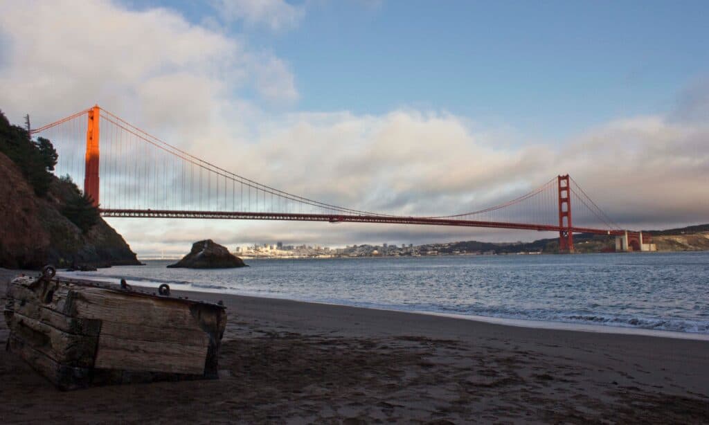 Kirby Cove all'area ricreativa nazionale del Golden Gate