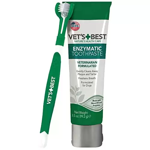 Vet's Best Gel enzimatico per la pulizia dei denti e l'alito fresco per la cura dei denti