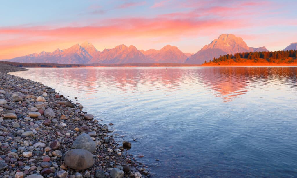 Lago Jackson nel Wyoming 
