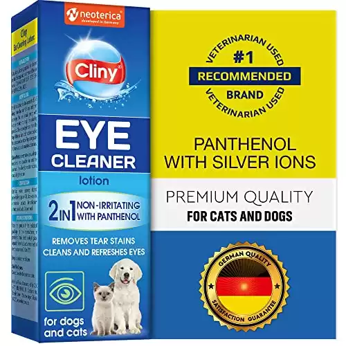 Cliny Detergente universale per lavaggio oculare per animali domestici