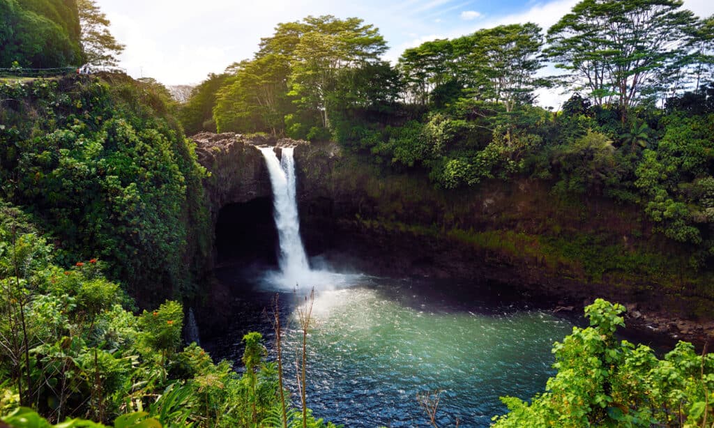 Arcobaleno cade alle Hawaii