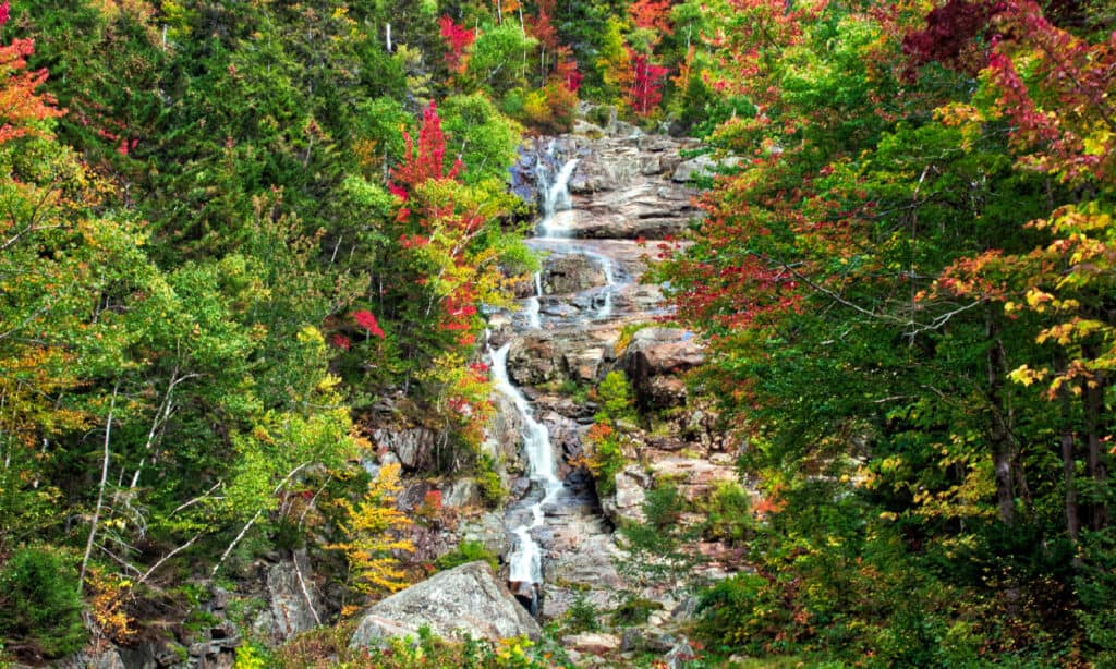 Cascata d'argento nel New Hampshire
