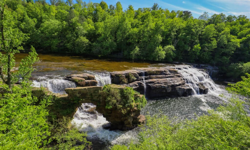 High Falls Alabamaquanto è lungo il fiume Tennessee