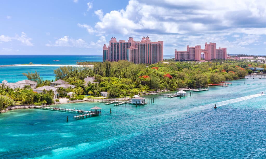 Spiaggia idilliaca delle Bahamas