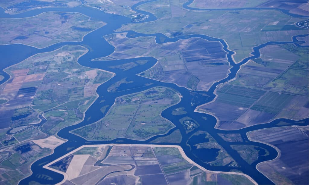 Il fiume più lungo della California: il delta del fiume Joaquin