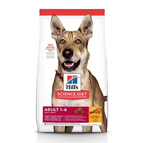 Cibo secco per cani Hill's Science Diet, ricetta per adulti, pollo e orzo, busta da 15 libbre