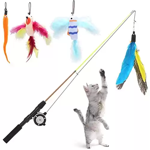 Giocattolo per gatti retrattile BINGPET