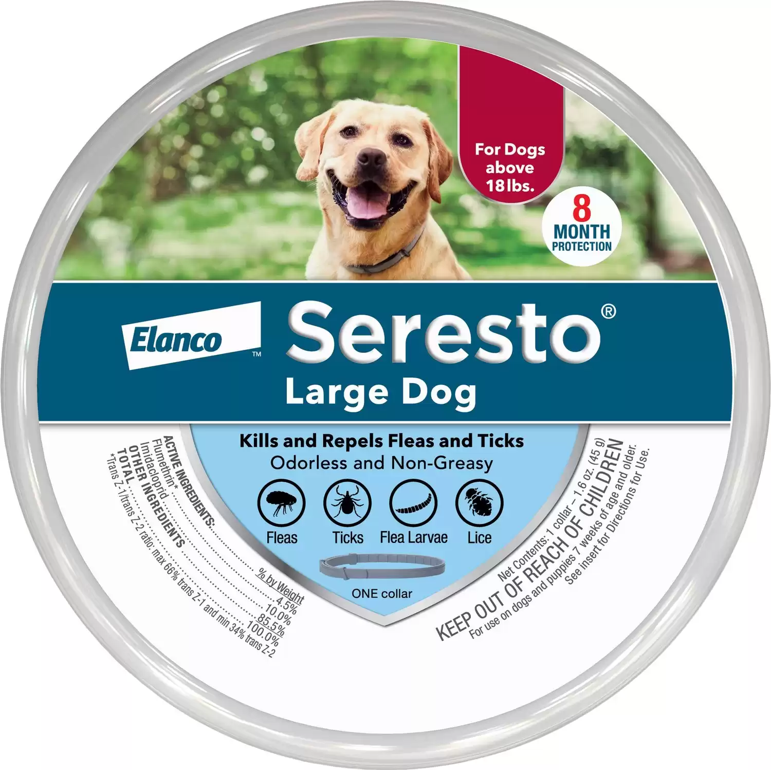 Collare per pulci e zecche Seresto per cani