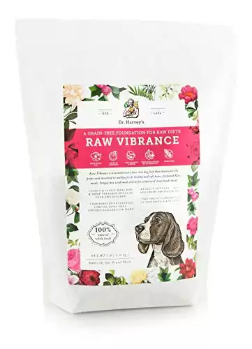 Cibo per cani crudo senza cereali del Dr. Harvey's Raw Vibrance