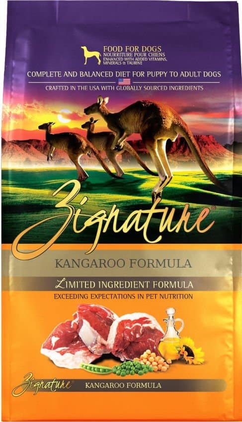 ZIGNATURE Kangaroo Limited Ingredient Formula Cibo secco per cani senza cereali