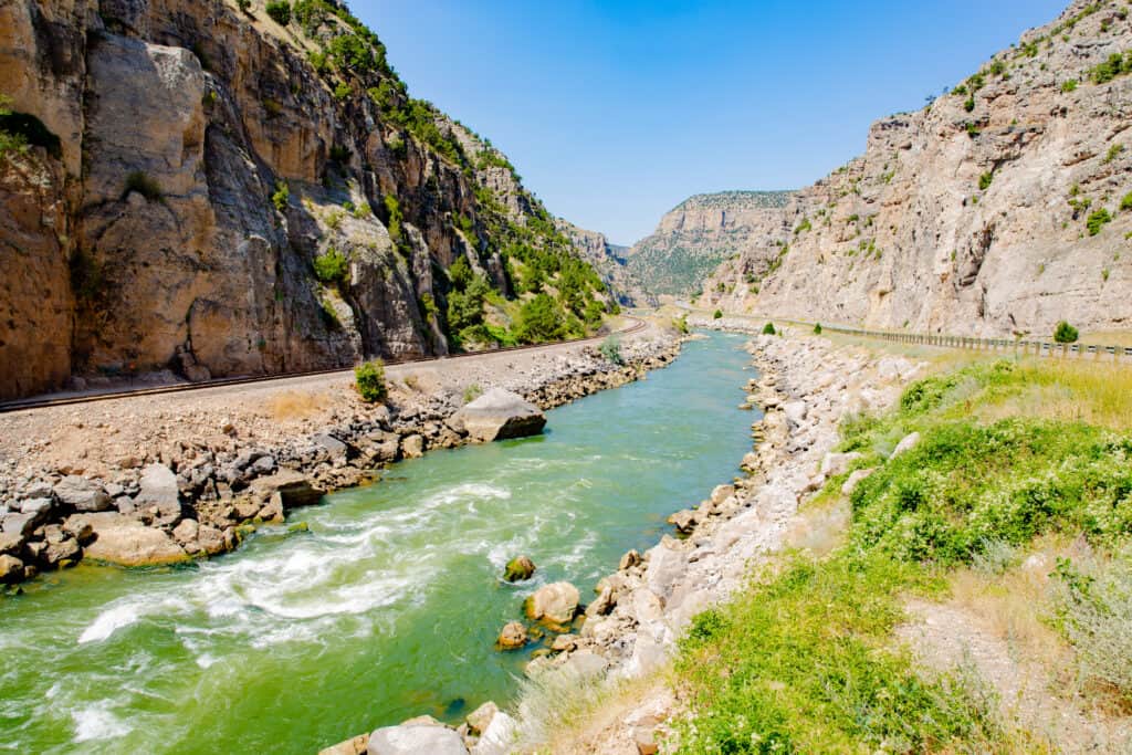 Il fiume Wind nel Wyoming