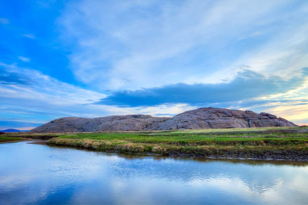 Il fiume Sweetwater nel Wyoming