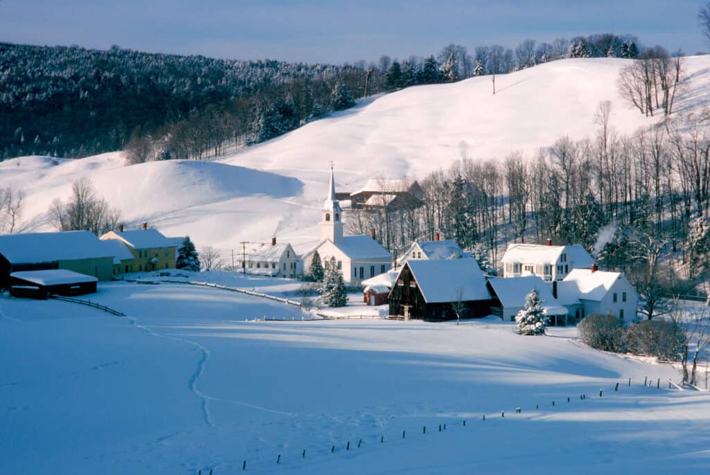 Neve nel Vermont settentrionale