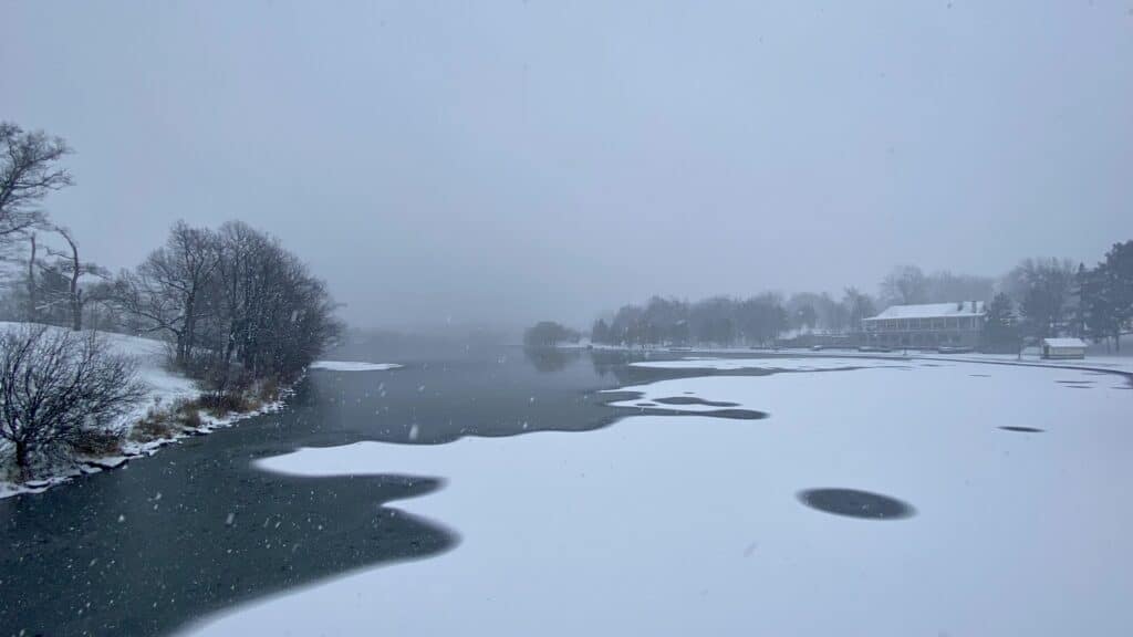 Nevicata all'inizio dell'inverno a New York
