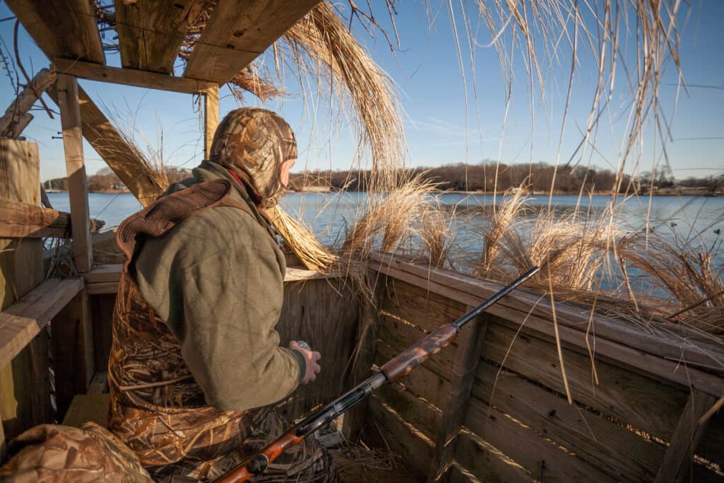 Duck Blind sulla baia di Chesapeake