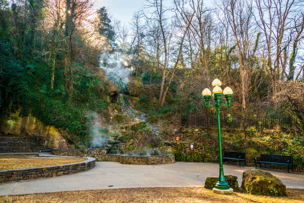 Hot Spring, Parco Nazionale, Arkansas, Immagine a colori, Calcestruzzo