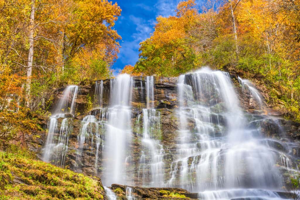 Cascata in Amicalola Falls State Park, Georgia