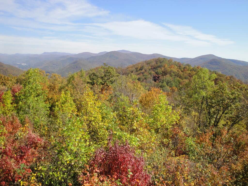 Vista dal Black Rock Mountain State Park