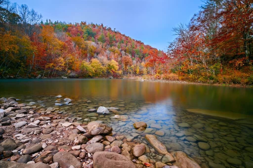 Il fiume Cumberland al Big South Fork National River