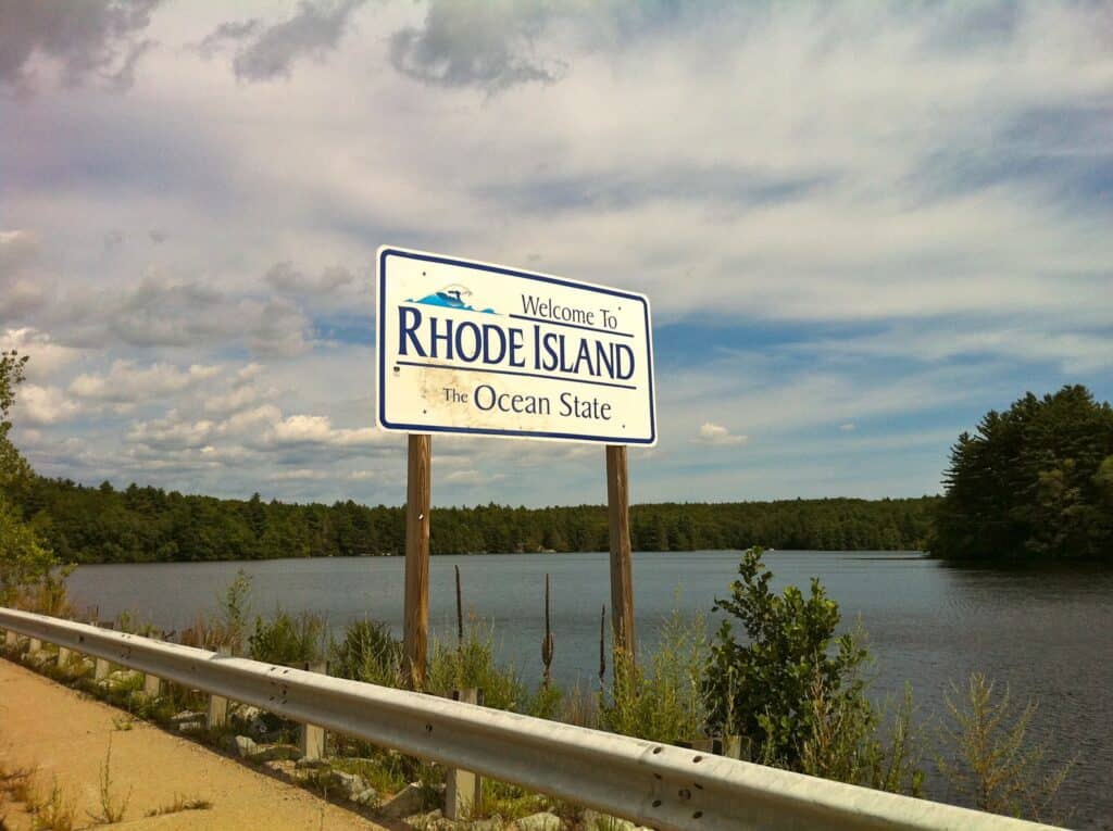 Stagno della spiaggia del Rhode Island