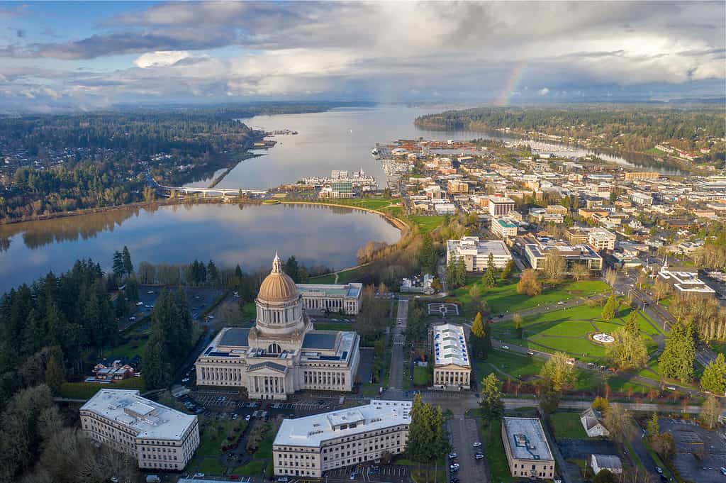Veduta aerea dell'Olympia Washington